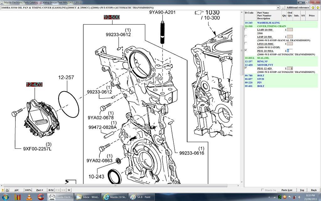 Mazda 2 0 Skyactiv Pe Engine Parts Details Here