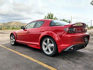 2004 Inferno Red 6 Speed - 13,000 Miles (All original)-rx8-rear34.jpg