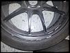 18" x 9" BLACK ENKEI PF01 Wheels w/ BFG R1 Race Tires - Almost New-18x9wheeldamage.jpg