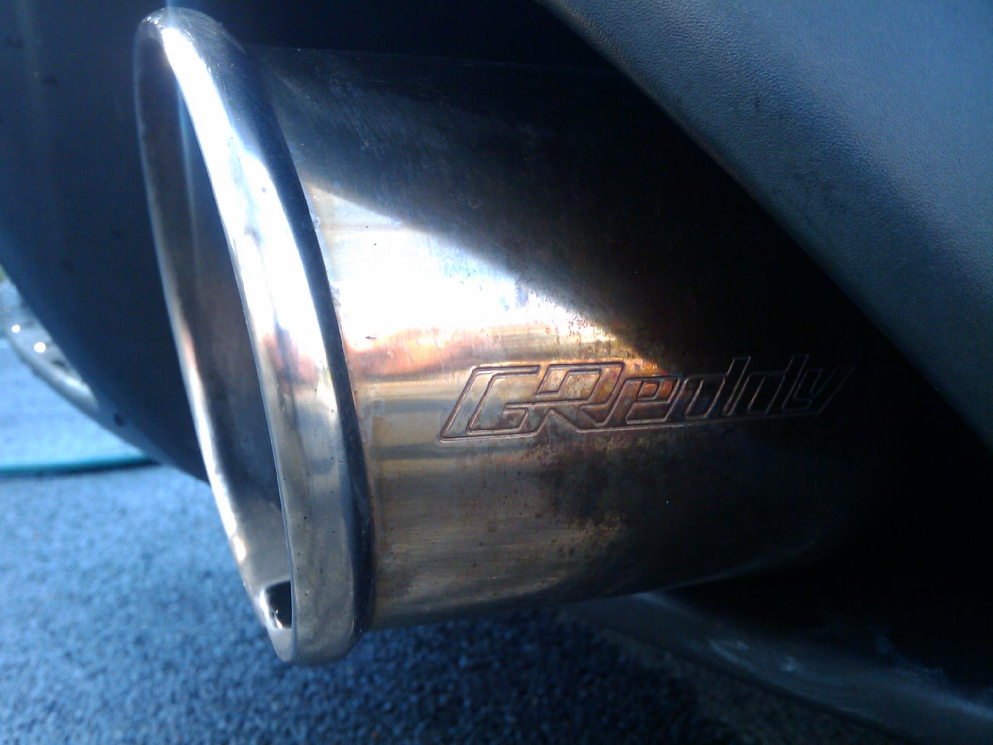 DIY: Greddy SP2 Tip Cleaning -- Mothers Mag and Aluminum Polish