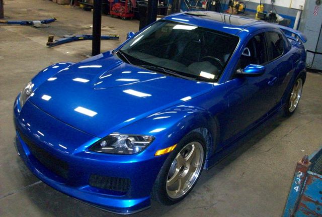 mazda rx8 custom blue