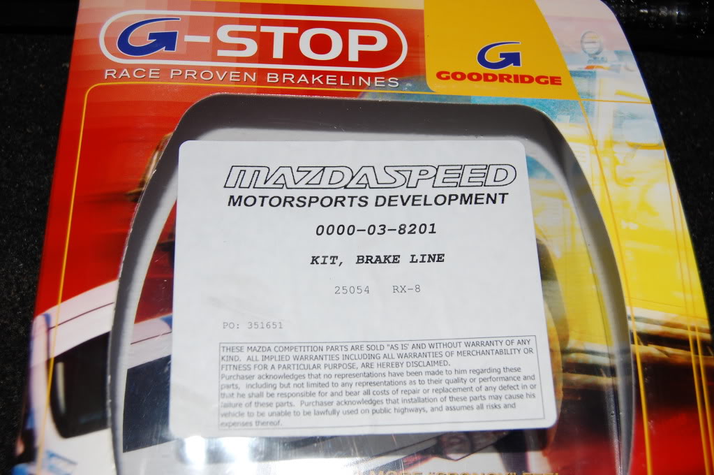 Goodridge Green Brake Hoses fit MAZDA RX-8 RX8  03-06 